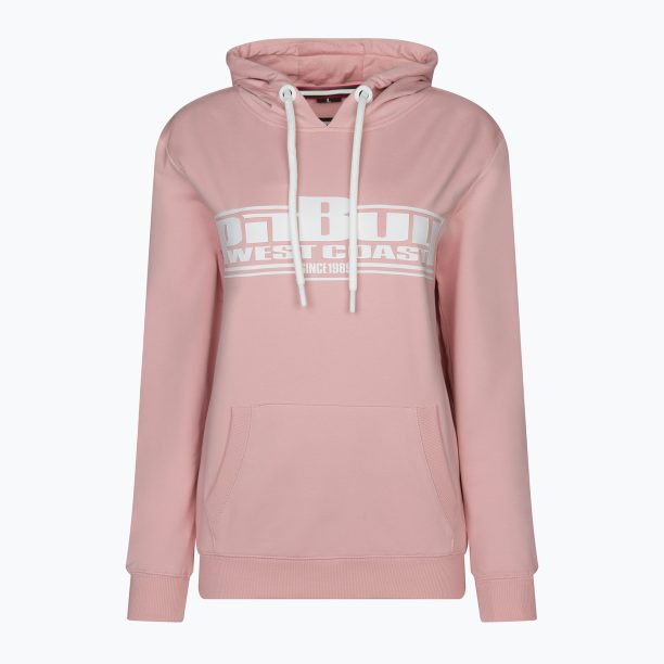 Дамски суитшърт Pitbull West Coast Hooded F.Terry „Boxing” powder pink