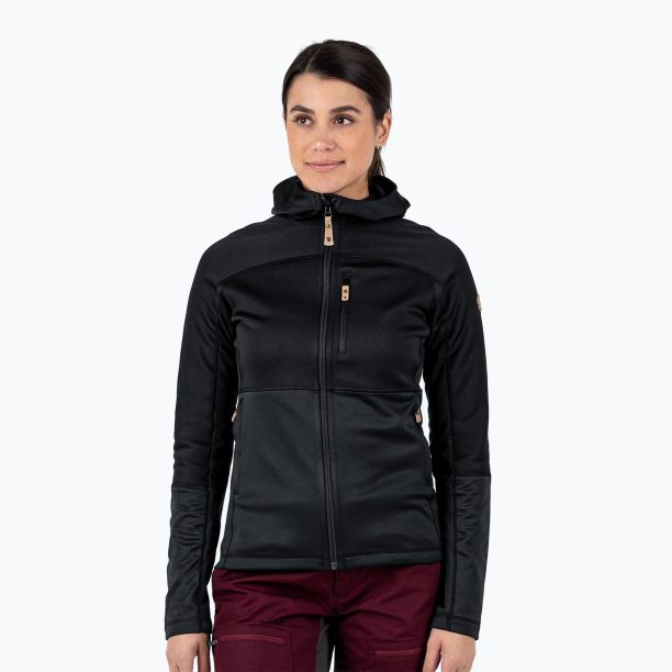 Дамски суитшърт за трекинг Fjällräven Abisko Trail Fleece black F89589