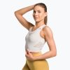 Дамски топ Gymshark Energy Seamless Crop Top cream white