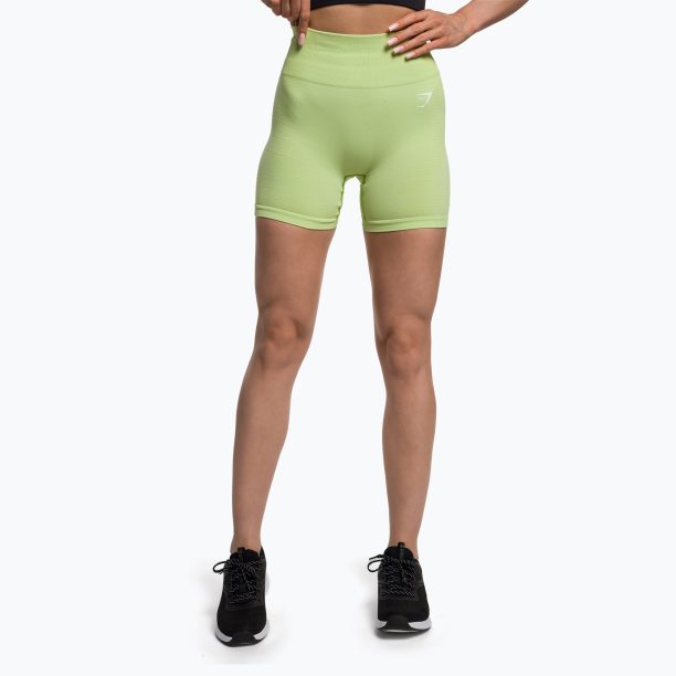 Дамски шорти за тренировка Gymshark Vital Seamless neon yellow