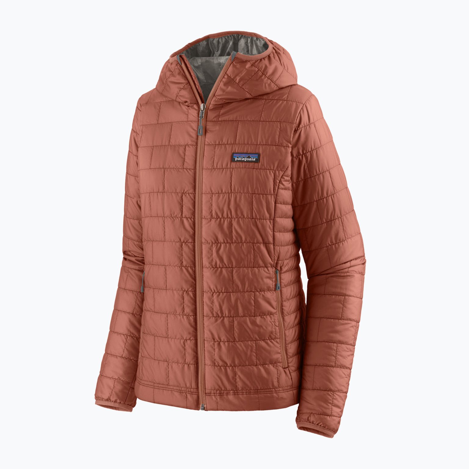 Дамско изолирано яке Patagonia Nano Puff Hoody burl red