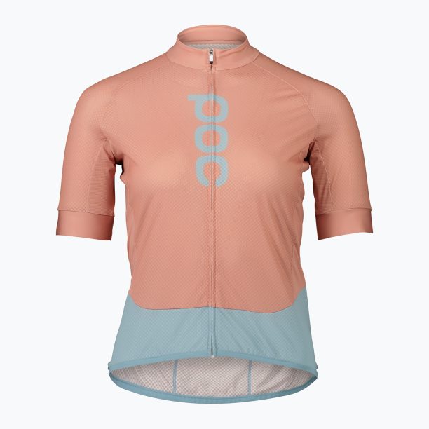 Дамско колоездачно трико POC Essential Road Logo rock salt/mineral blue