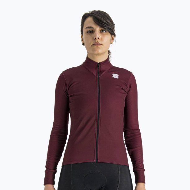 Дамско колоездачно трико Sportful Kelly Thermal Jersey red 1120530.605