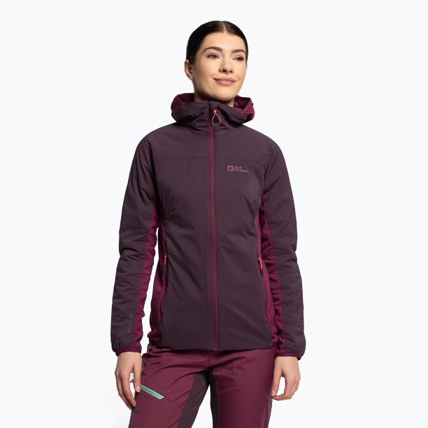 Дамско ски яке Alpspitze Ins Hoody лилаво 1206801_2042 на Jack Wolfskin