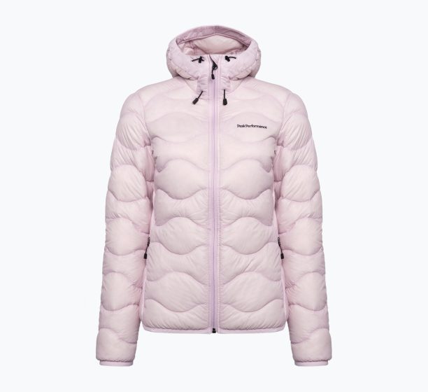 Дамско яке Peak Performance Helium Down Hood Jacket Pink G77852140