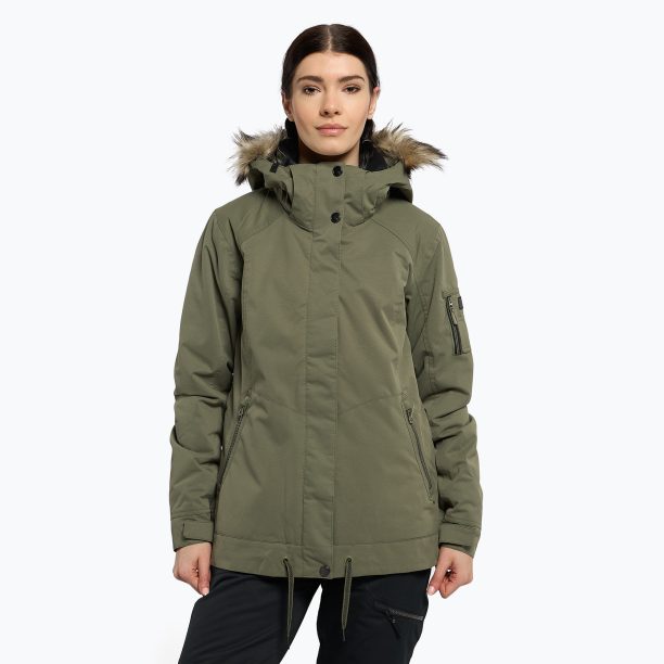 Дамско яке за сноуборд ROXY Meade 2021 deep lichen green