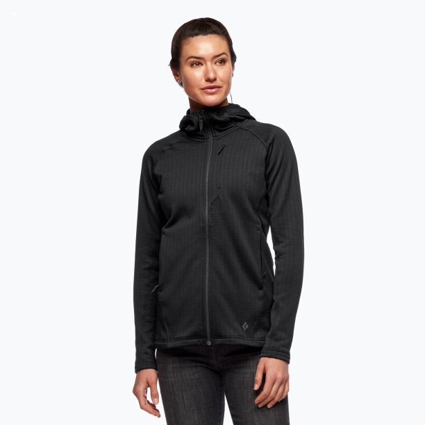 Дамско яке за трекинг Black Diamond Factor Hoody black AP7440800002