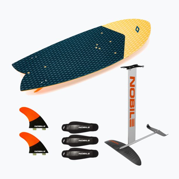 Деска за кайтсърфинг + хидрофолио Nobile Fish Skim Zen Foil Freeride Carbon