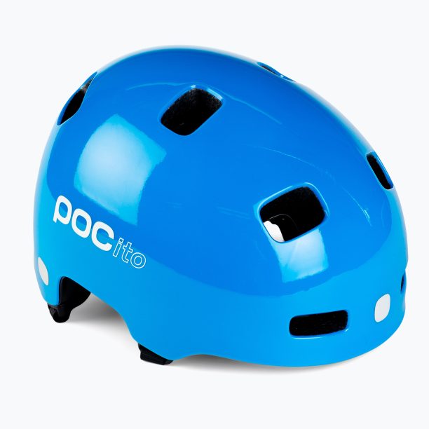 Детска велосипедна каска POC POCito Crane MIPS fluorescent blue