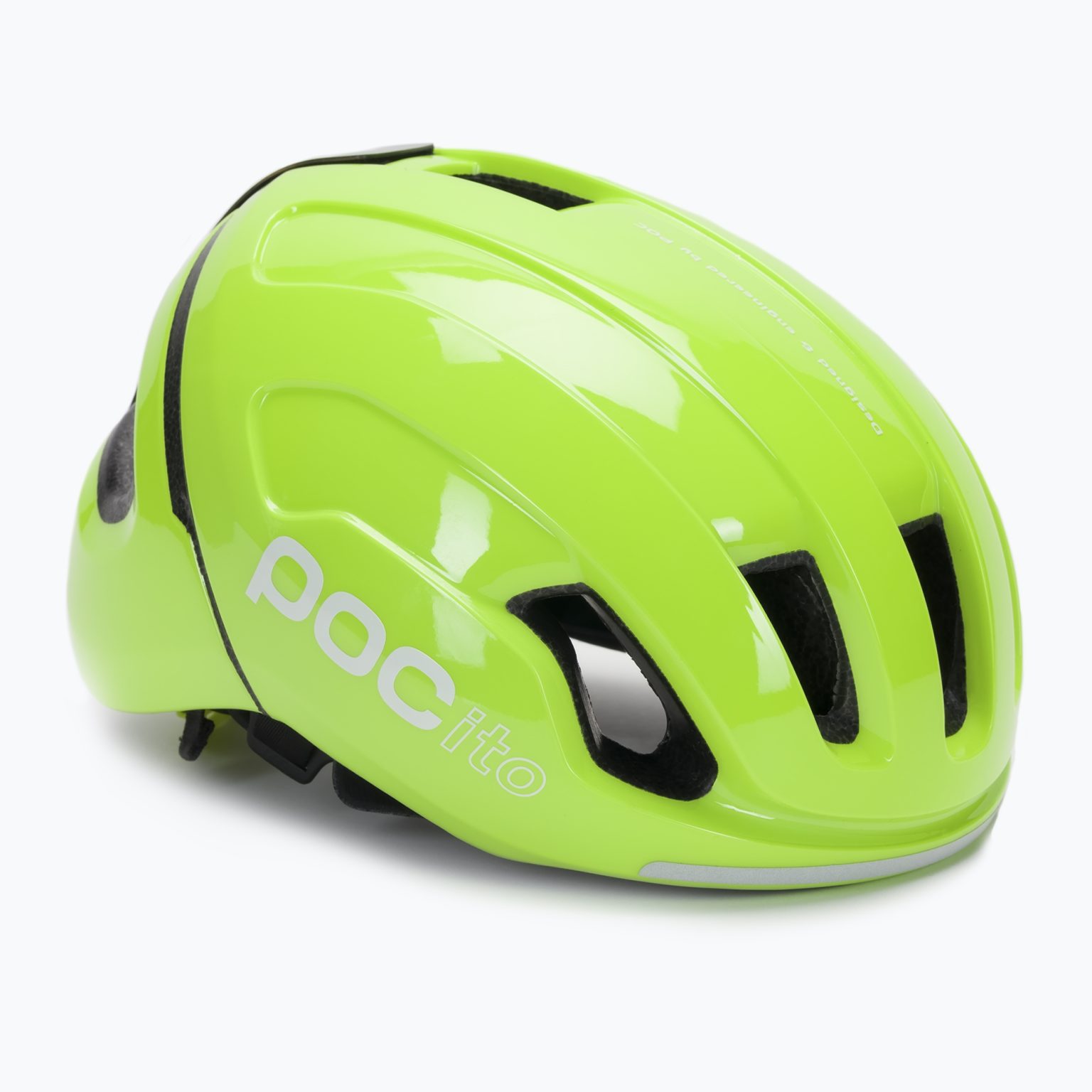 Детска велосипедна каска POC POCito Omne MIPS fluorescent yellow/green