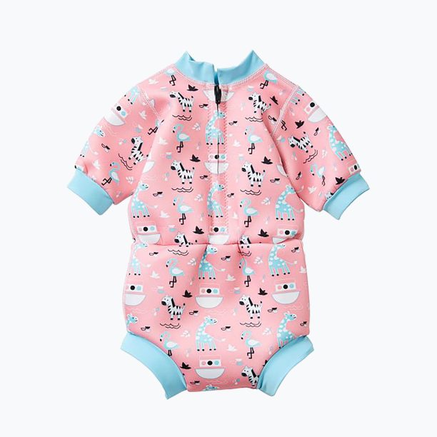 Детска пяна за плуване Splash About Happy Nappy Nina's Ark 1mm pink HNWNAL