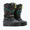 Детски ботуши за трекинг Sorel Flurry Print Boys black/black