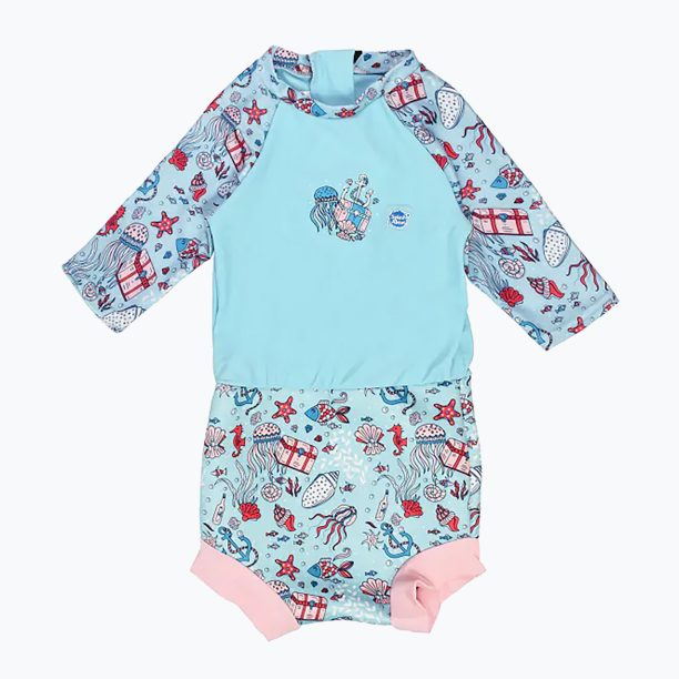 Детски гащеризон UPF 50+ Splash About Happy Nappy синьо HNSSHTL