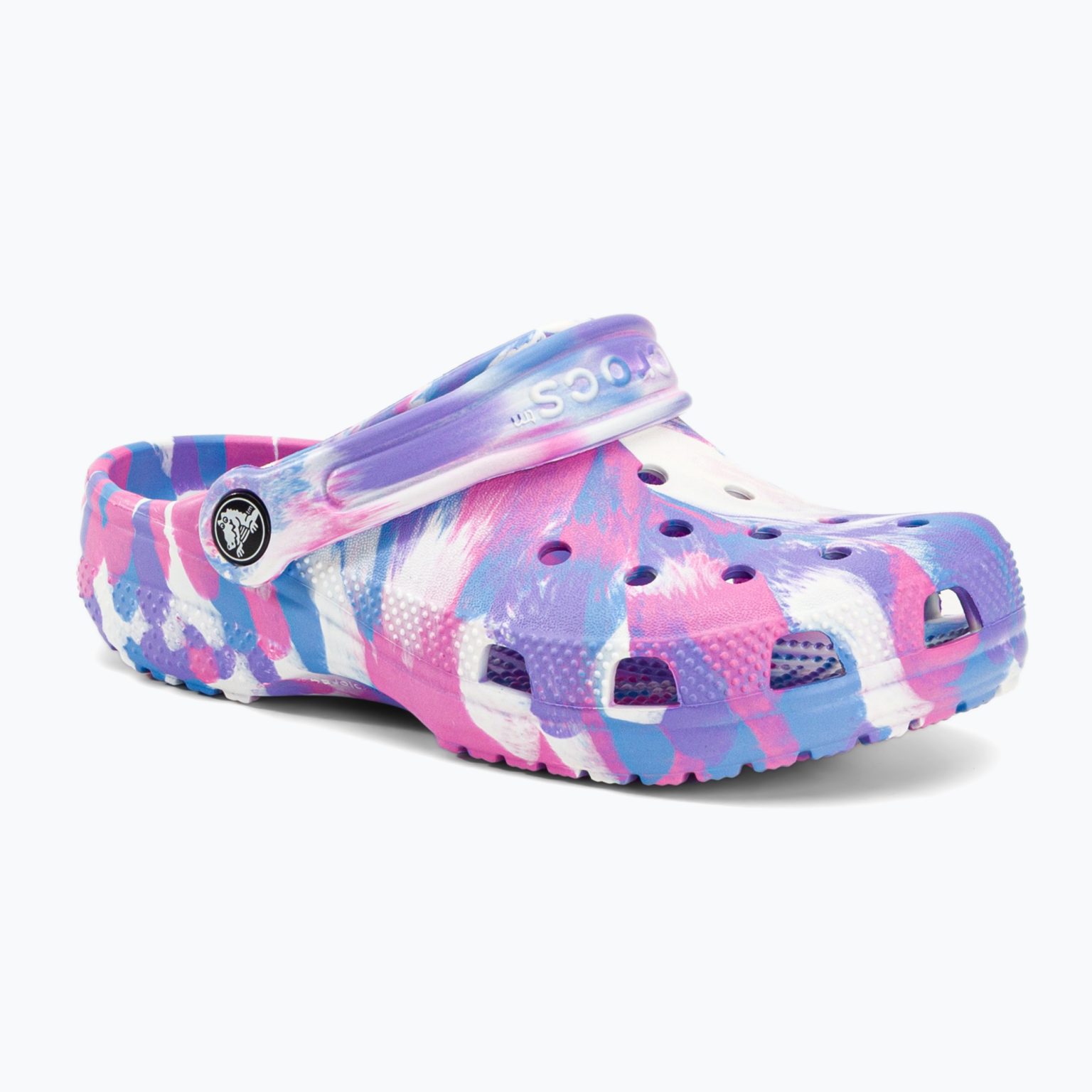 Детски джапанки Crocs Classic Marbled Clog K в цвят 207464-102