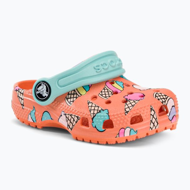 Детски джапанки Crocs Classic Pool Party Clog T orange 207846-83E