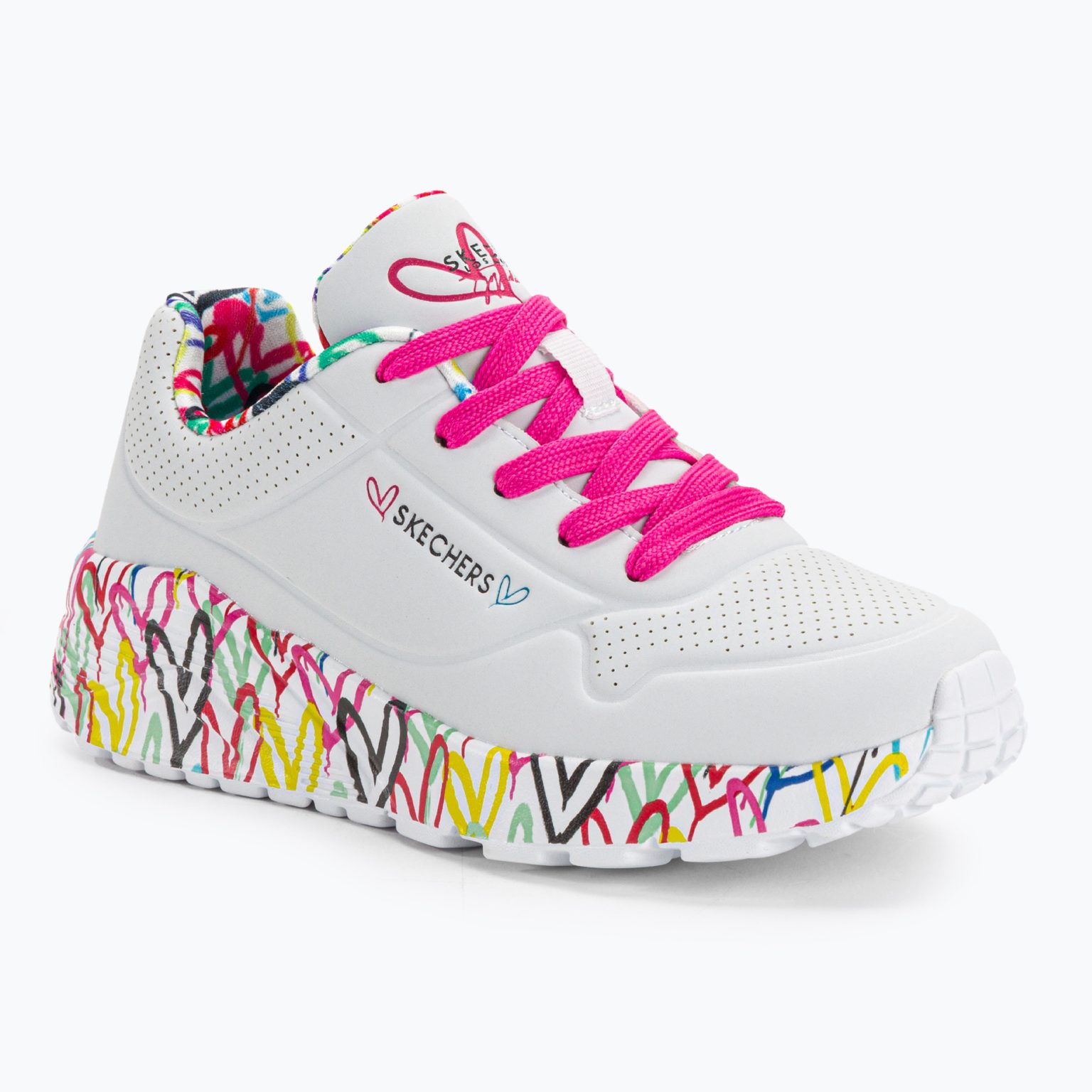 Детски маратонки SKECHERS Uno Lite Lovely Luv white/multi