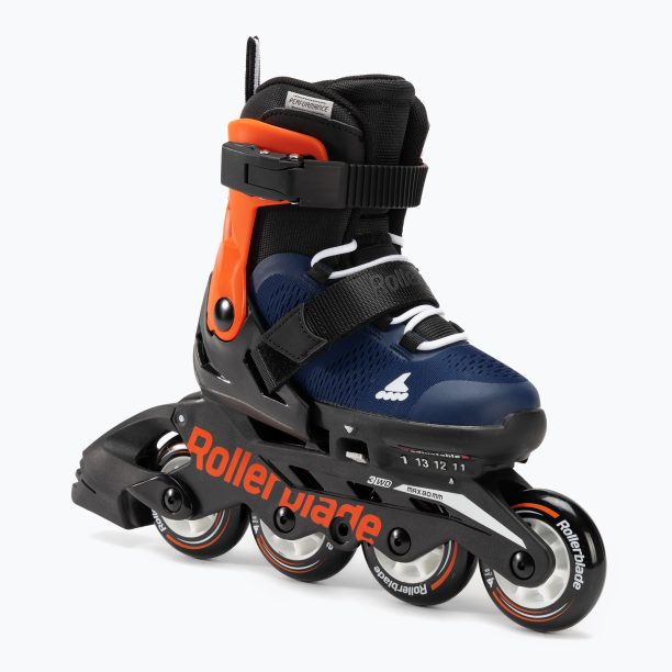 Детски ролери Rollerblade Microblade тъмно синьо и оранжево 07221900 174