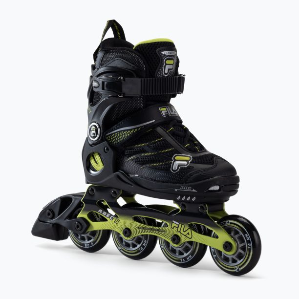 Детски ролкови кънки FILA Wizy Alu black/lime