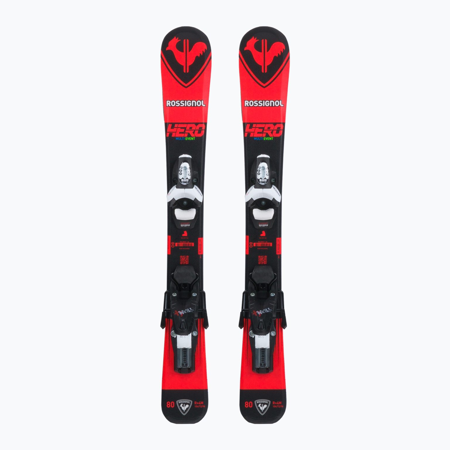 Детски ски за спускане Rossignol Hero Pro + Team 4 GW Black Bulk red