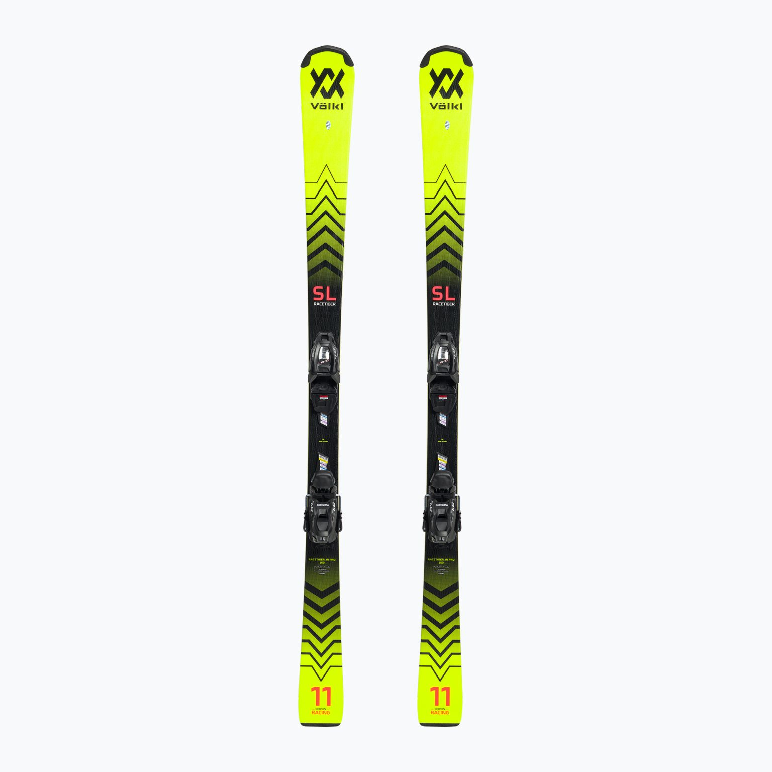 Детски ски за спускане Völkl Racetiger JR Pro+7.0 VMotion JR yellow/black 122467/6262T1.VA