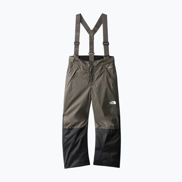 Детски ски панталон The North Face Teen Snowquest Suspender тъмнозелен NF0A7X3P21L1