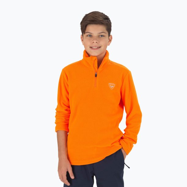 Детски ски суитчър Rossignol 1/2 Zip Fleece orange