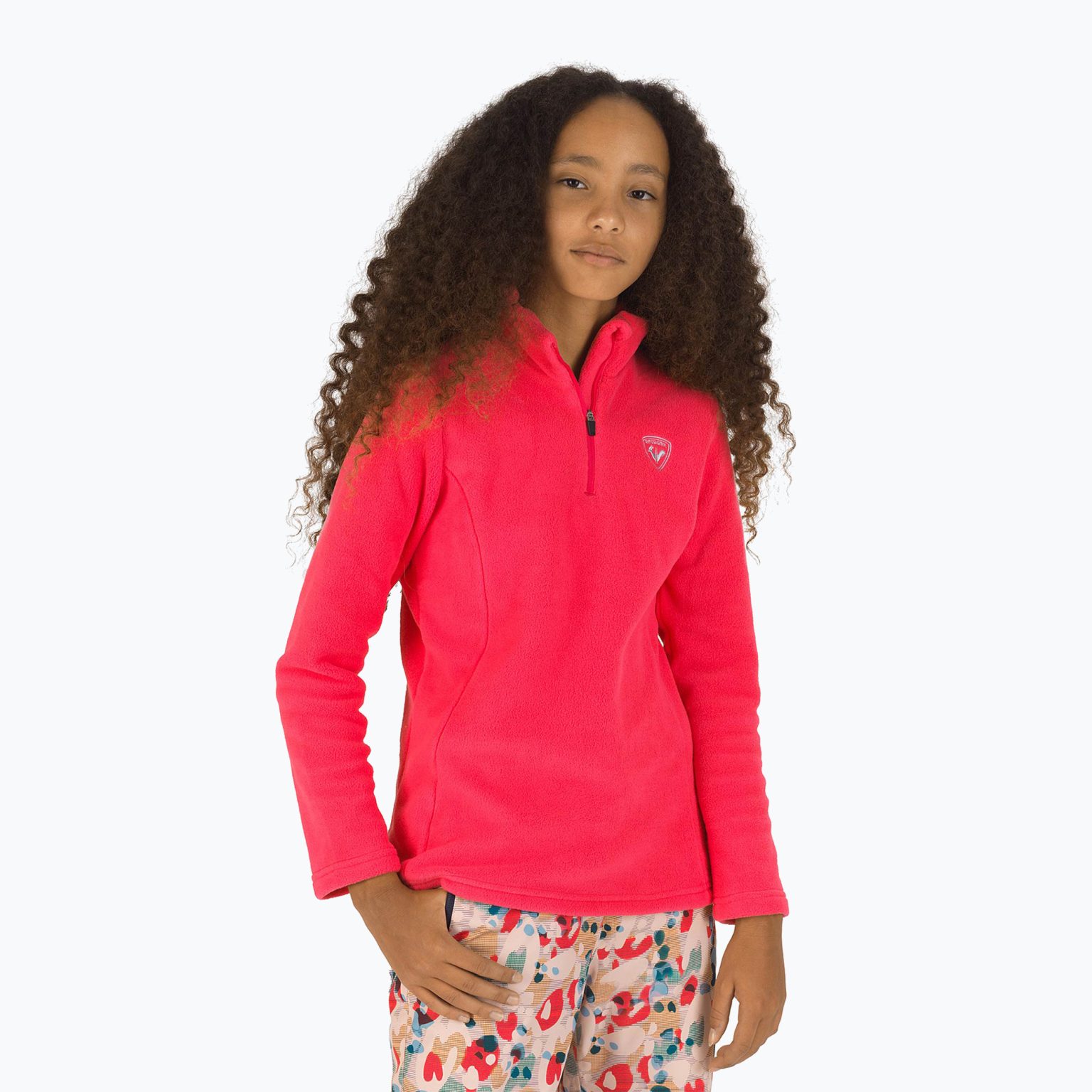 Детски ски суитчър Rossignol 1/2 Zip Fleece pink