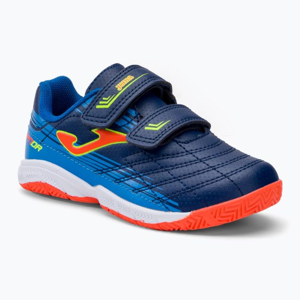 Детски футболни обувки Joma Xpander IN navy/orange fluor