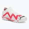 Детски футболни обувки PUMA Future Match TT + Mid Jr puma white/puma black/fire orchid