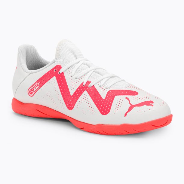 Детски футболни обувки PUMA Future Play IT Jr puma white/fire orchid