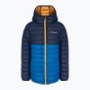 Детско пухено яке Columbia Powder Lite с качулка bright indigo/collegiate navy