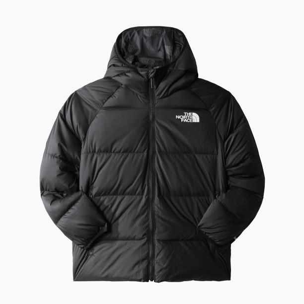 Детско пухено яке The North Face Printed Revrs North Down Hooded black NF0A7WOPJK31