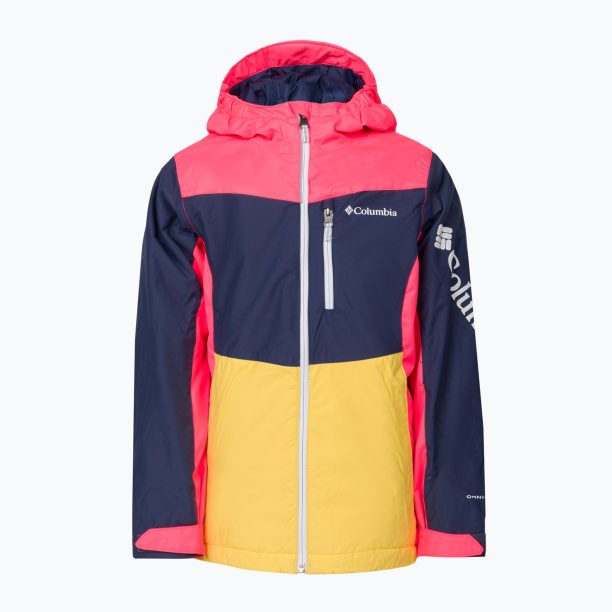 Детско ски яке Columbia Rosie Run Insulated жълто и червено 2009741