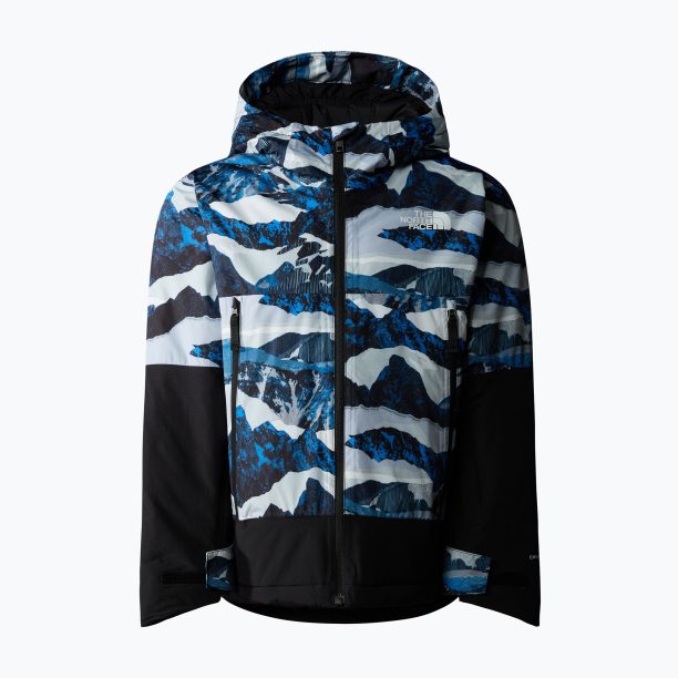 Детско ски яке The North Face Freedom Insulated optic blue mountain traverse print