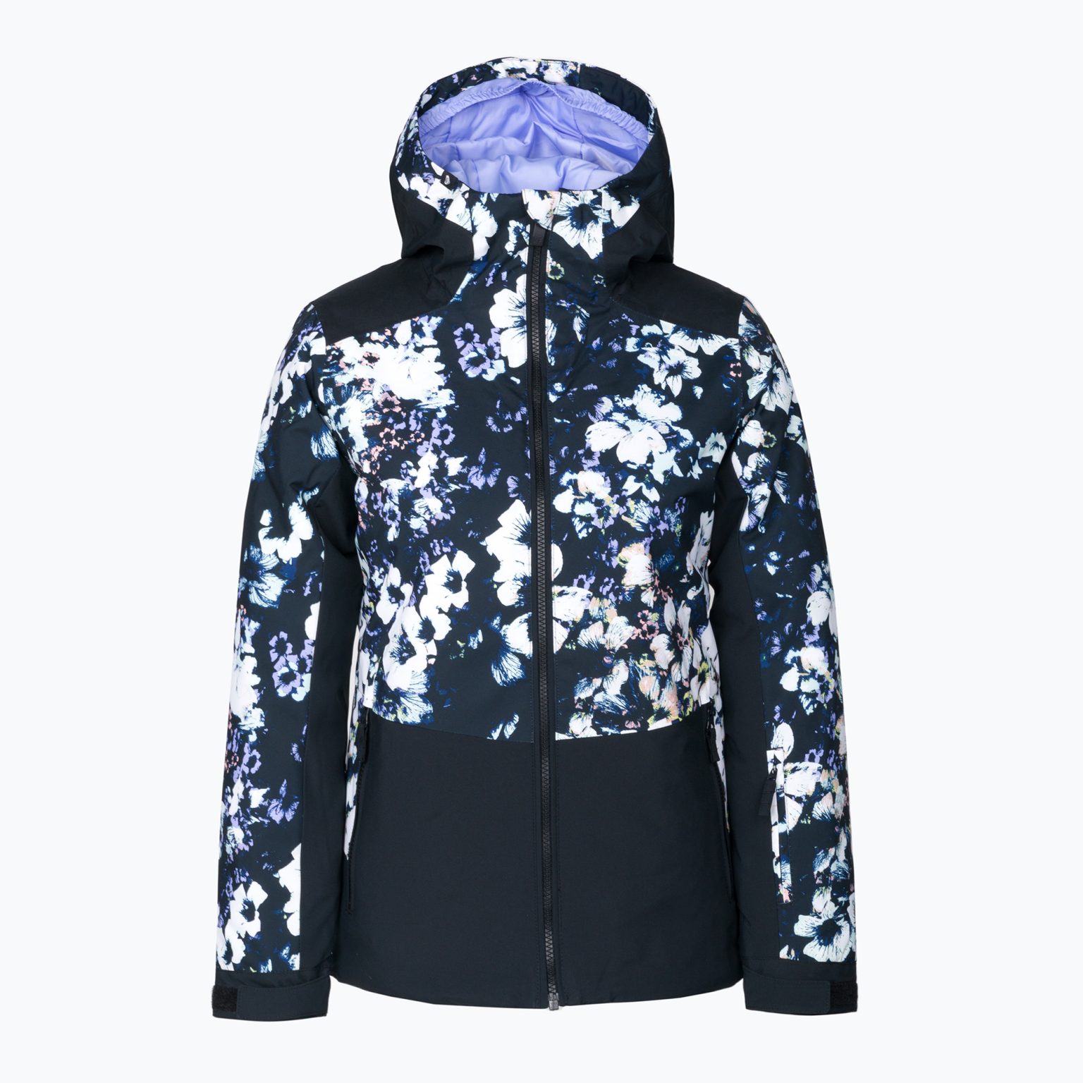 Детско яке за сноуборд ROXY Silverwinter 2021 true black black flowers