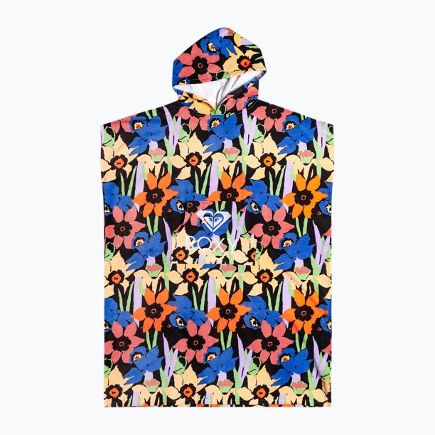 Женски пончота ROXY Stay Magical Printed 2021 anthracite flower jammin