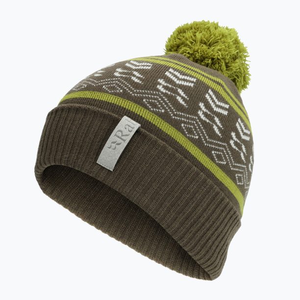 Зимна шапка Rab Khroma Bobble army/aspen green