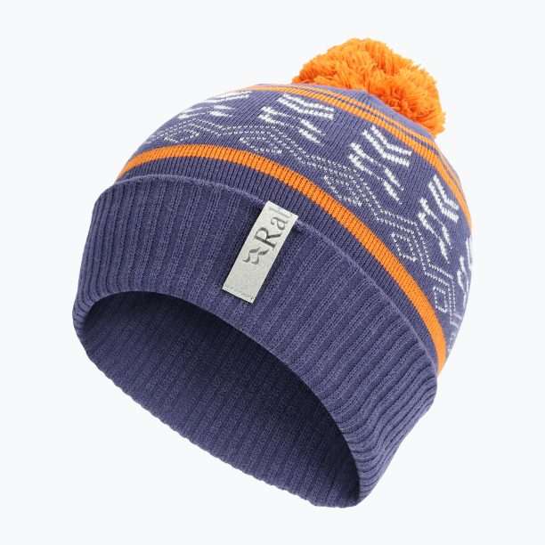 Зимна шапка Rab Khroma Bobble patriot blue/marmalade