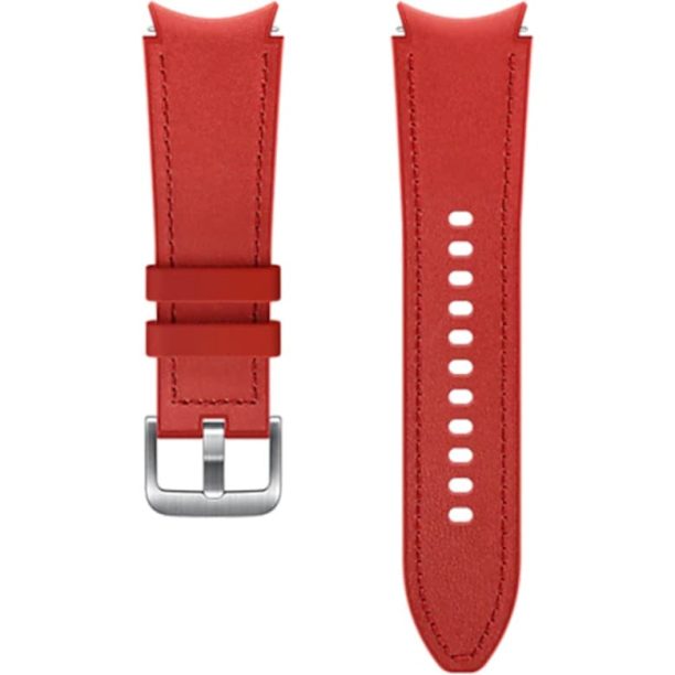 Каишка Smartwatch  Hybrid Leather Band за Galaxy Watch4 Classic - 20 мм M/L - Red Samsung