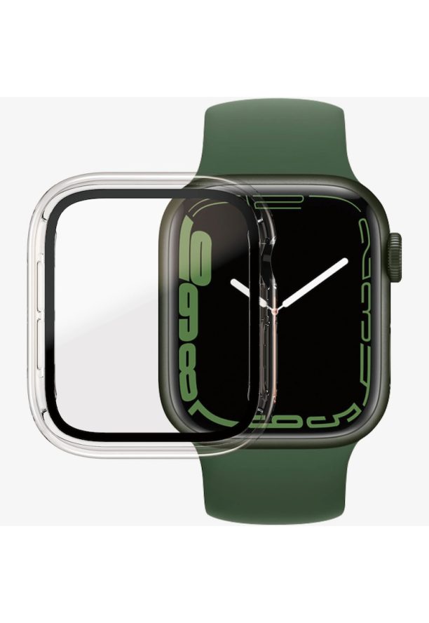 Калъф  за Apple watch 7 - 41 мм - Прозрачен/Черна рамка PanzerGlass