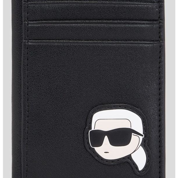 Калъф за карти Ikonik от еко кожа Karl Lagerfeld