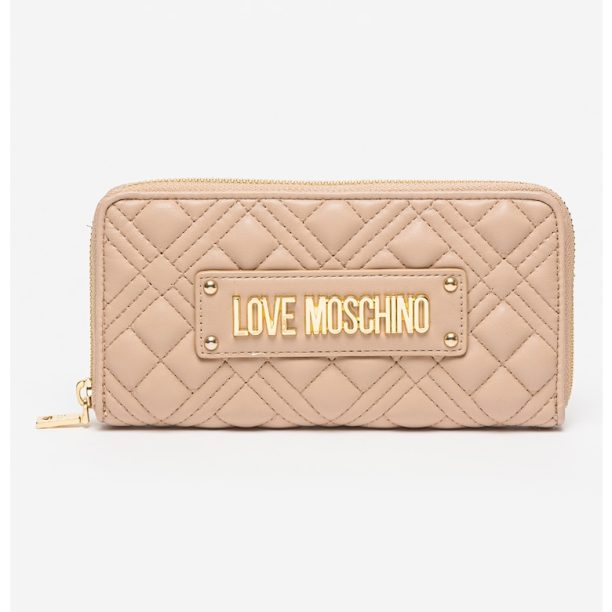 Капитониран портфейл с цип Love Moschino