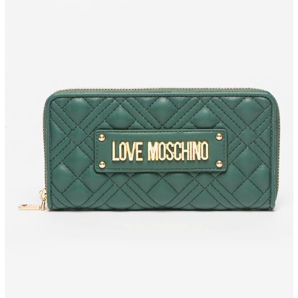 Капитониран портфейл с цип Love Moschino