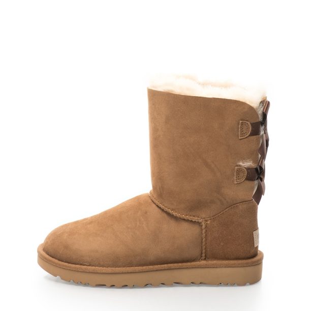 Кафяви велурени боти Bailey с панделки UGG