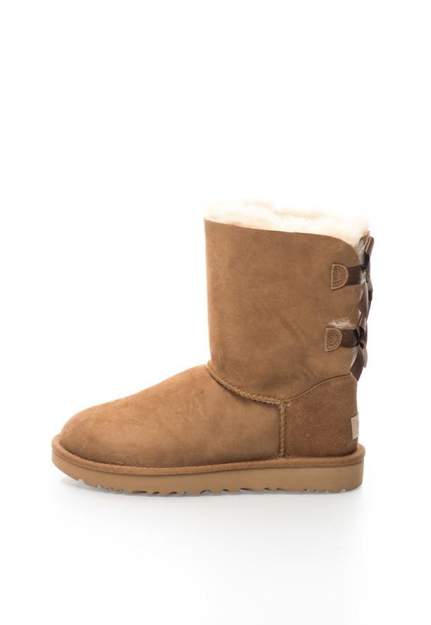 Кафяви велурени боти Bailey с панделки UGG