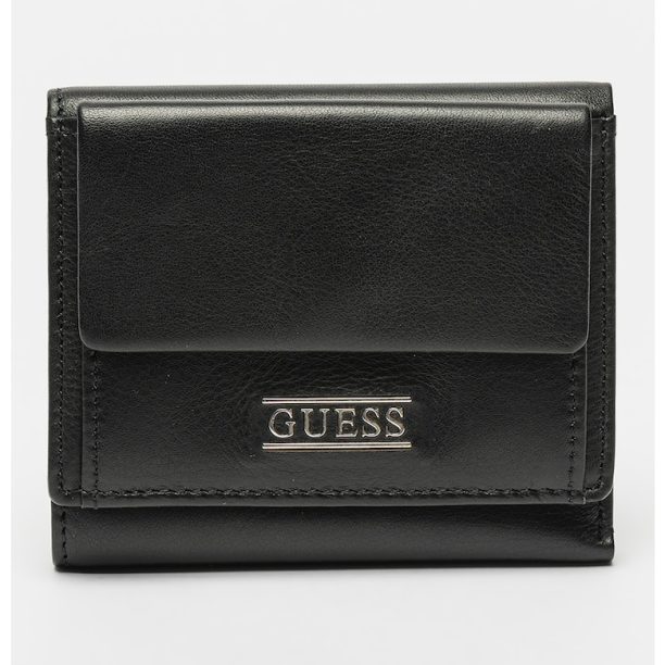 Кожен портфейл New Boston с тройно прегъване Guess