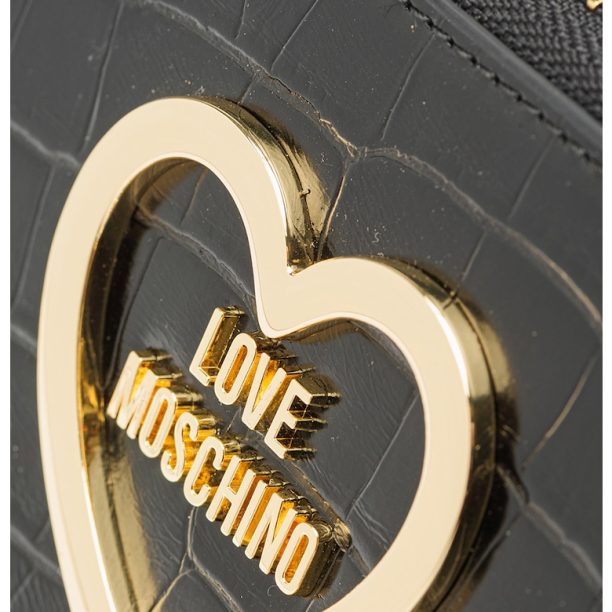 Кожен портфейл от еко кожа с цип Love Moschino