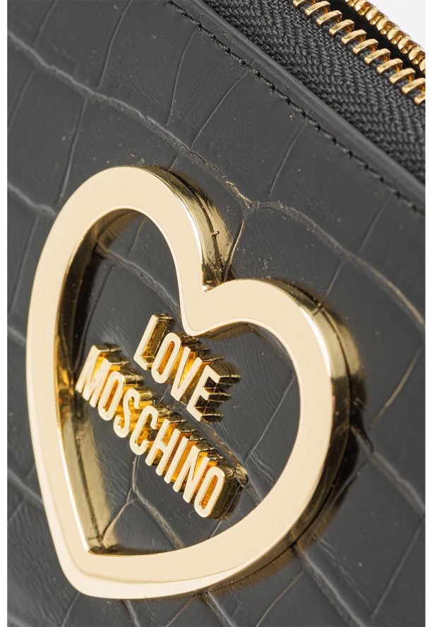 Кожен портфейл от еко кожа с цип Love Moschino