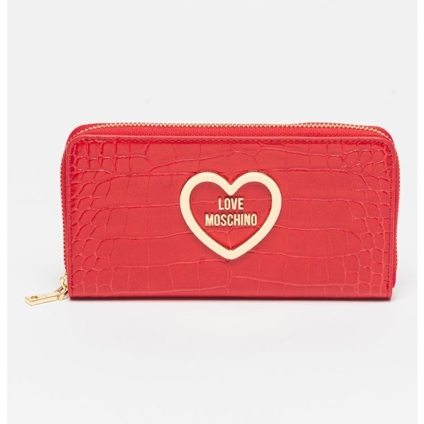 Кожен портфейл от еко кожа с цип Love Moschino