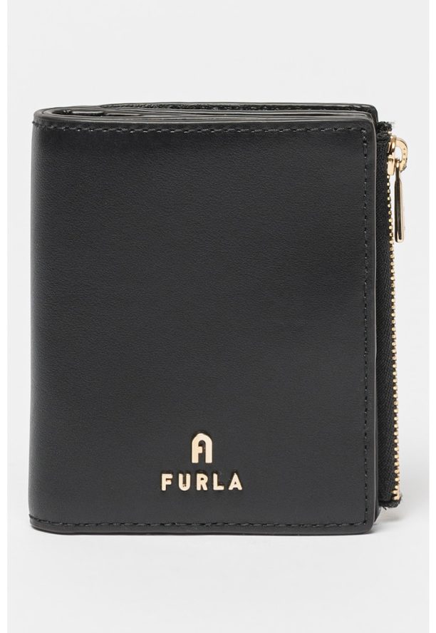 Кожено портмоне Camelia с метално лого Furla